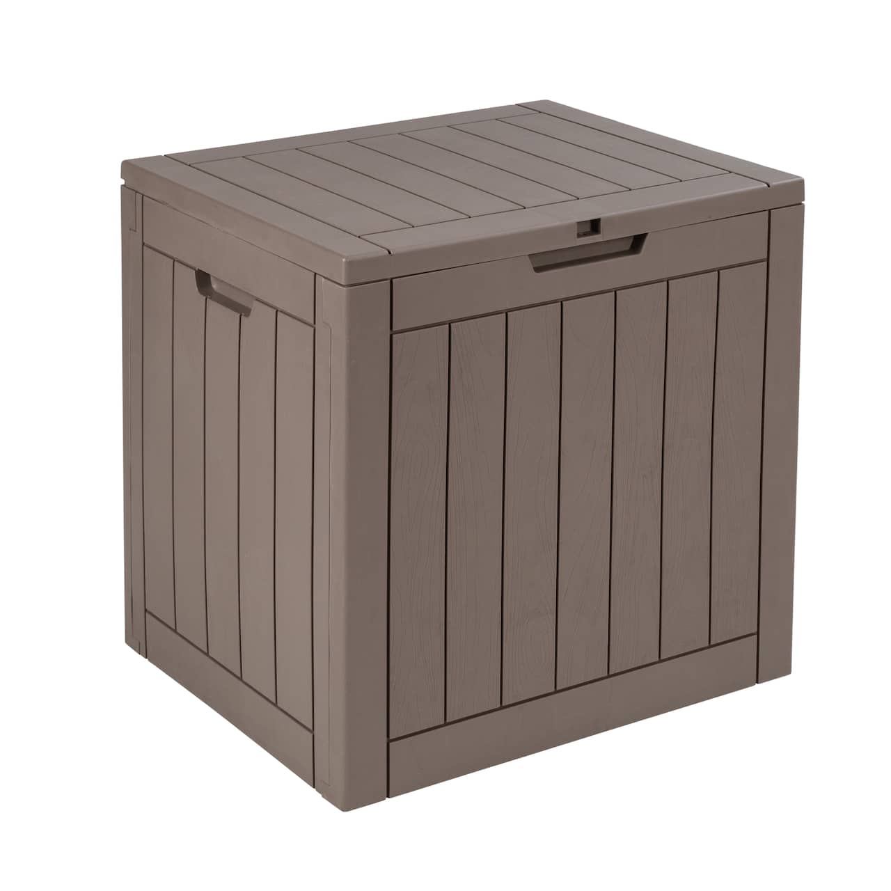 Honey Can Do 30gal. Brown Small Deck Outdoor Storage Box